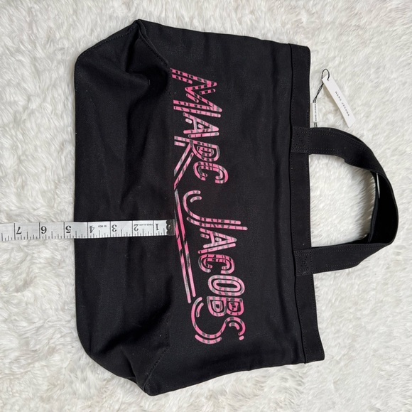 Marc Jacobs Black Tote Bag with Pink Logo - Picture 10 of 14